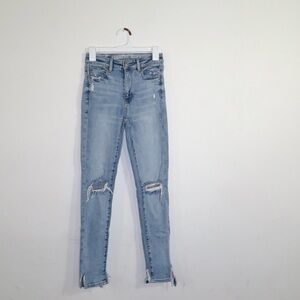 American Eagle Super Stretch Distressed Skinny Jeans